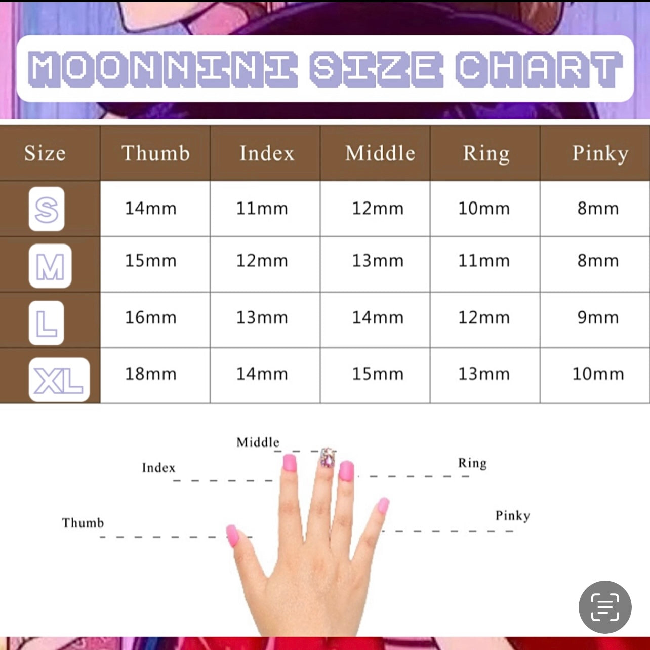 MOONNiNi HANDMADE PRESS ON NAiLS - N75 RABBiT BABY