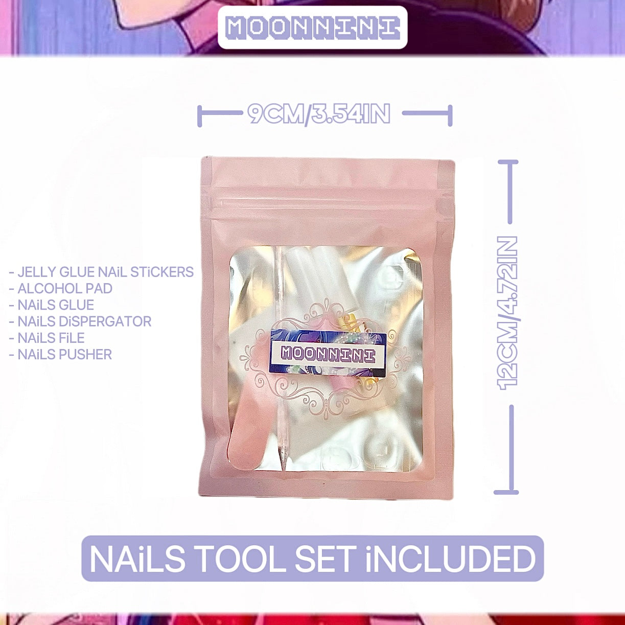 MOONNiNi HANDMADE PRESS ON NAiLS - N75 RABBiT BABY