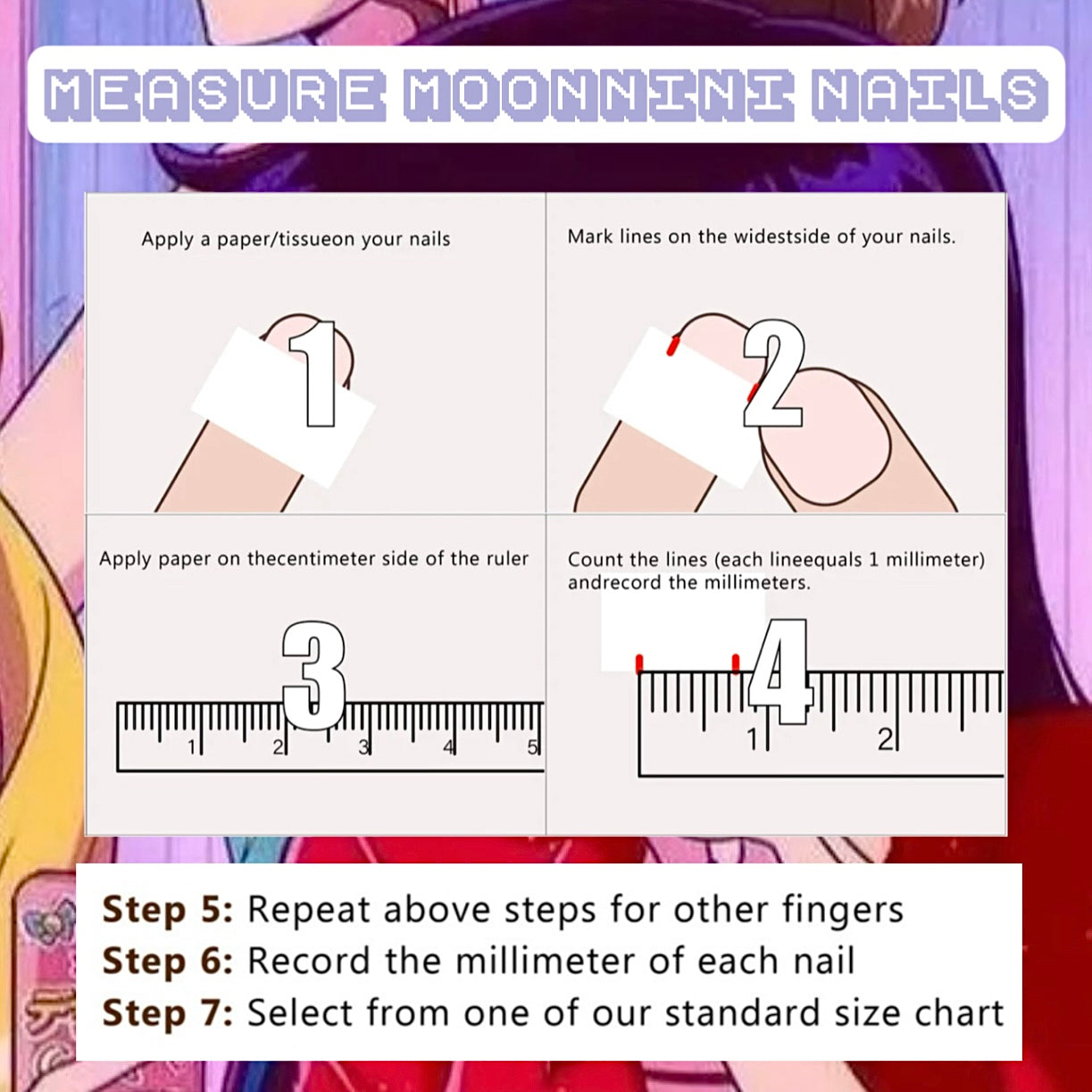 MOONNiNi HANDMADE PRESS ON NAiLS - N75 RABBiT BABY